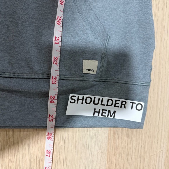 Vuori Men's Small Ponto Performance Half Zip Hoodie Pullover Athleisure Blue - Picture 7 of 7